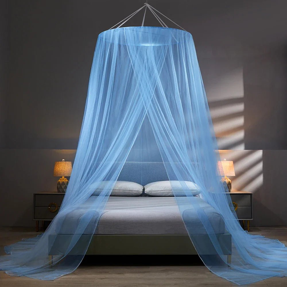 Elegant Mesh Bed Canopy - Foldable Mosquito Net - Home & Camping Insect Protection - Image 8