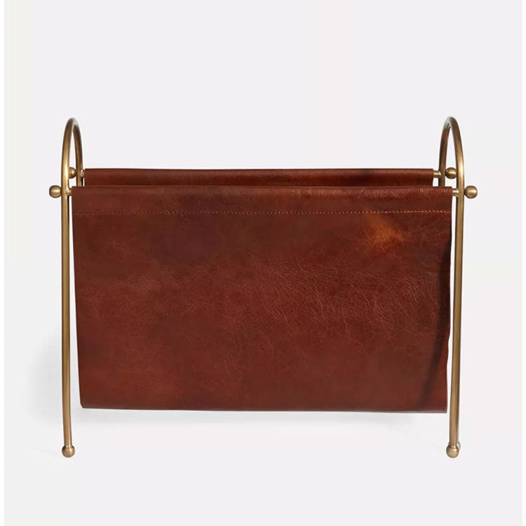 Leather Magazine Holder