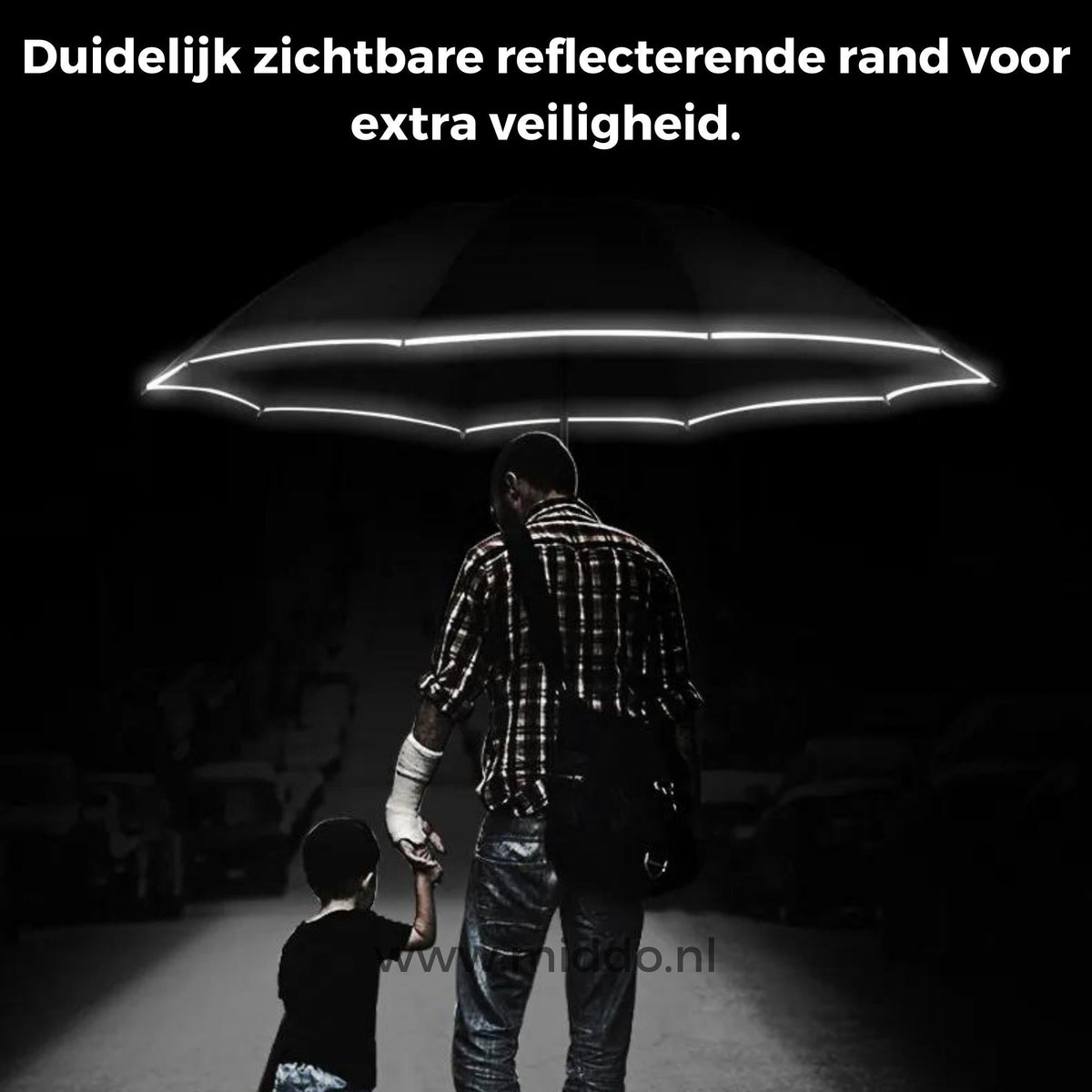 OnePlu | Automatic Windproof Umbrella with Reflective Edge