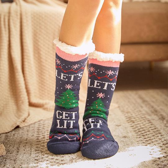 Unisex Slipper Socks with Non-Slip Sole – Warm and Cosy