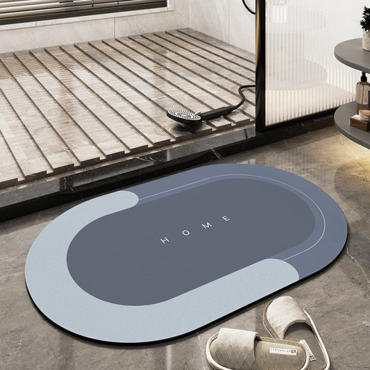 Absorbent Bath Mat - Modern Dry Floor Mat - Soft Microfiber - Image 1