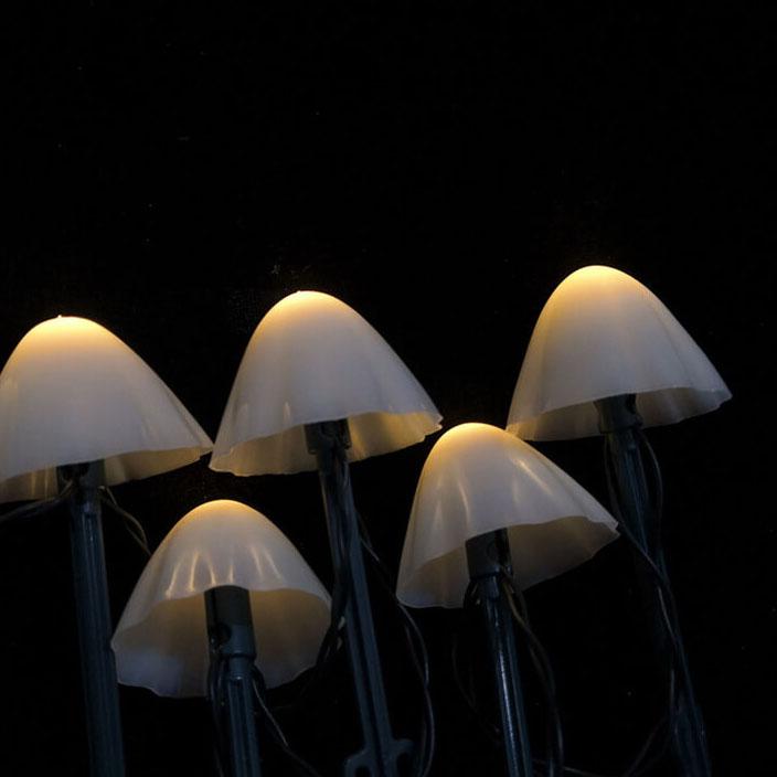 Acrylic Mushroom Garden Lights - Solar Powered LED String Lights - Stylish Outdoor Decor - Image 6
