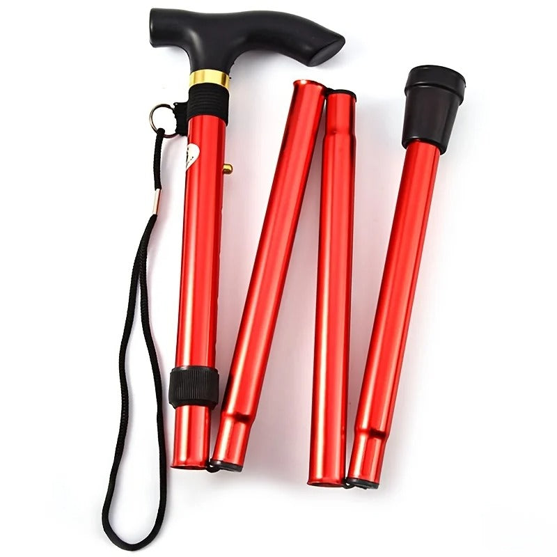 Adjustable Folding Telescopic Walking Stick for Adults
