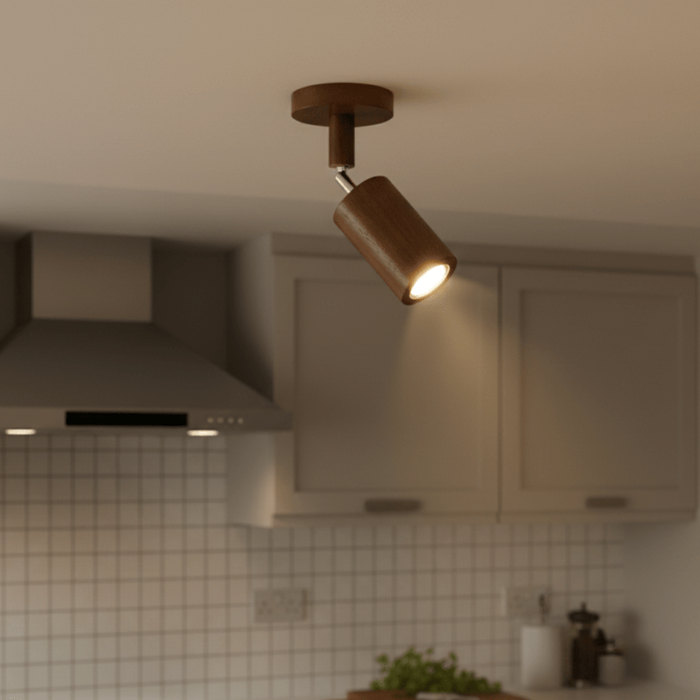Led Florring Adjustable Solid Wood LED Ceiling Light – Hudson & Pine