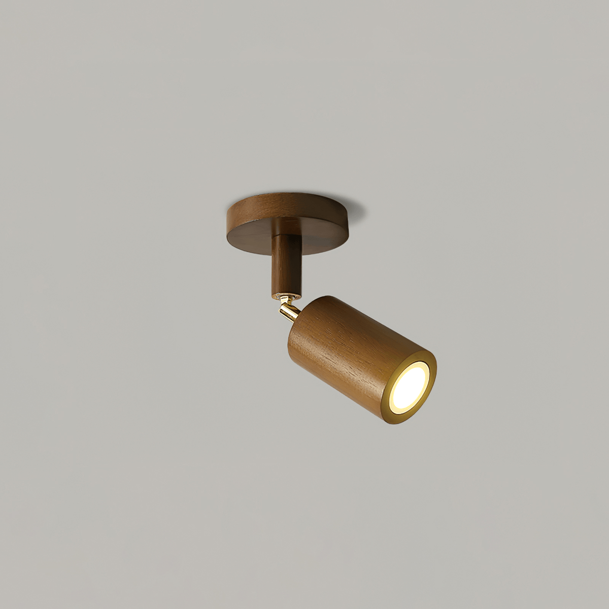 Adjustable Wooden Spotlight - Modern Ceiling Lamp - LED Fixture - Image 6