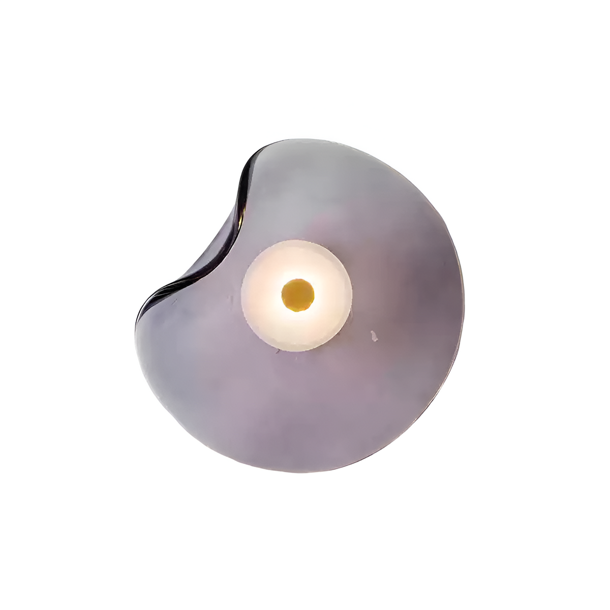 Amber Glass Wall Lamp - Minimalist LED Wall Sconce - Modern Japandi Lighting - Image 7