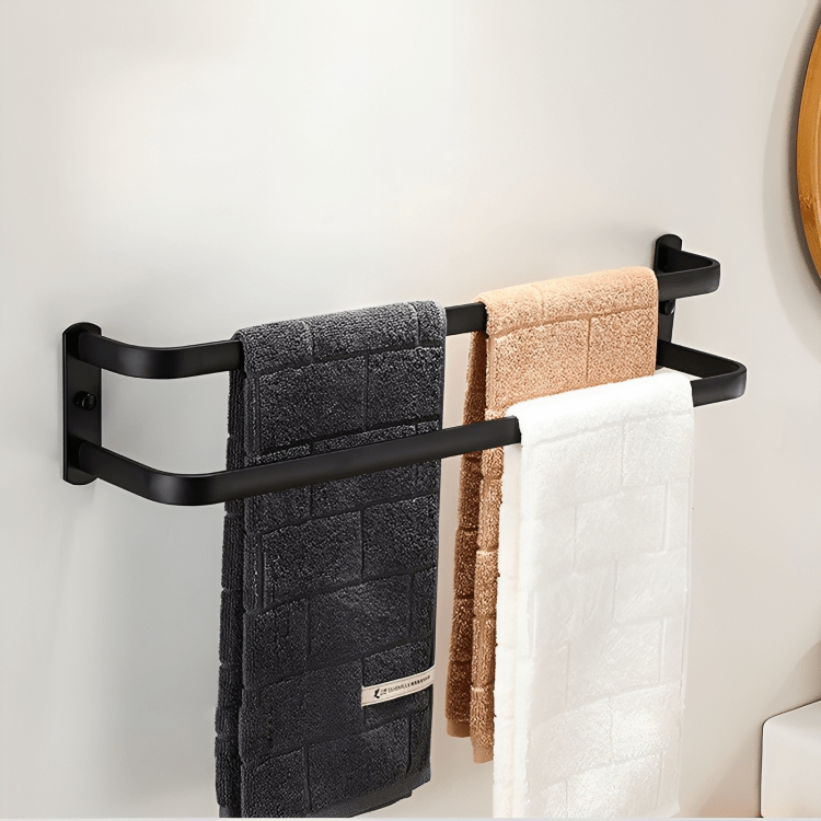 Bathroom Storage Shelf - FlexRack Wall-Mounted Towel Holder