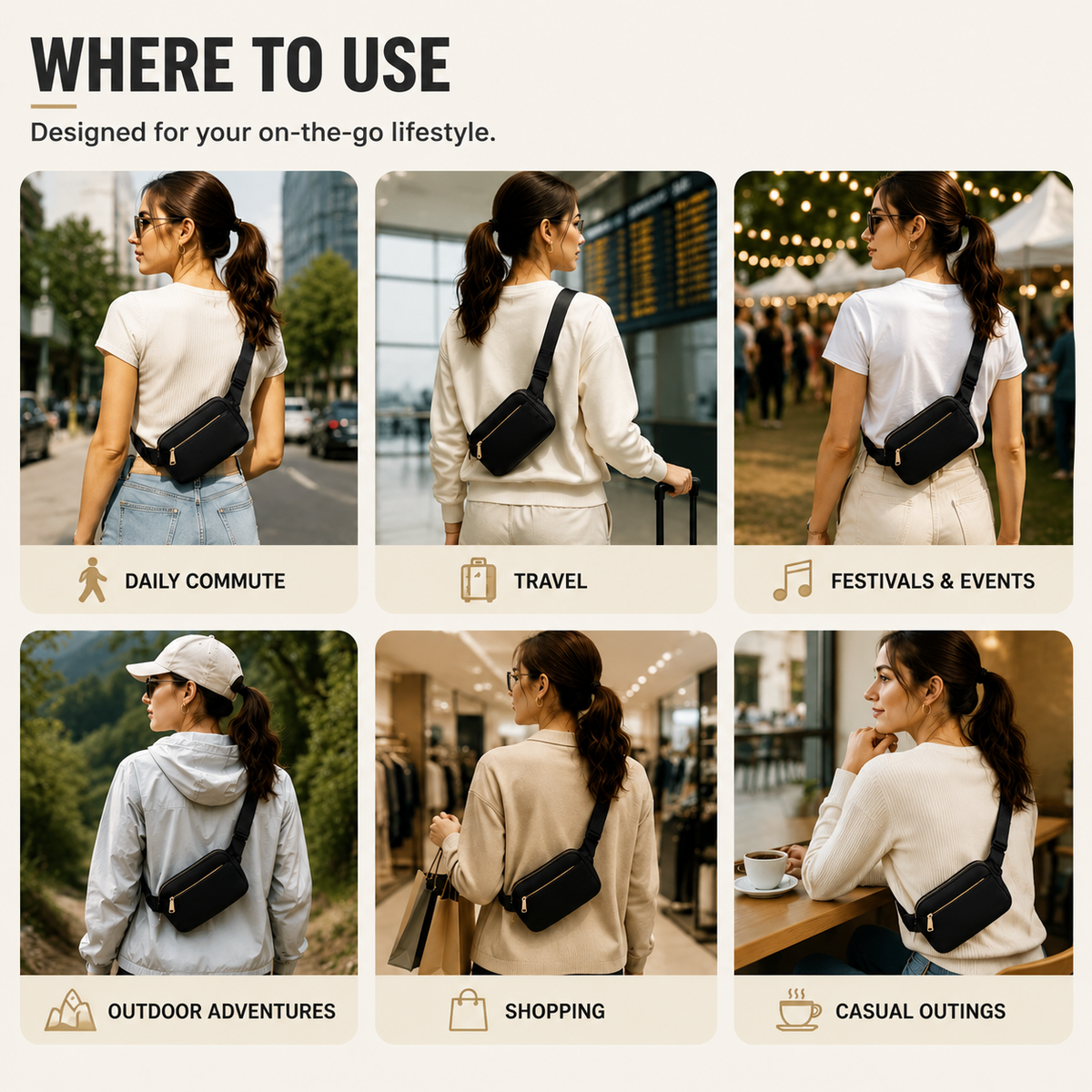 Bella | Marvella Lightweight Waterproof Waist Pack