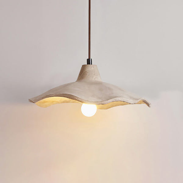 Cement Flower Pendant Light - Modern Rustic Style - Single Light - Image 6