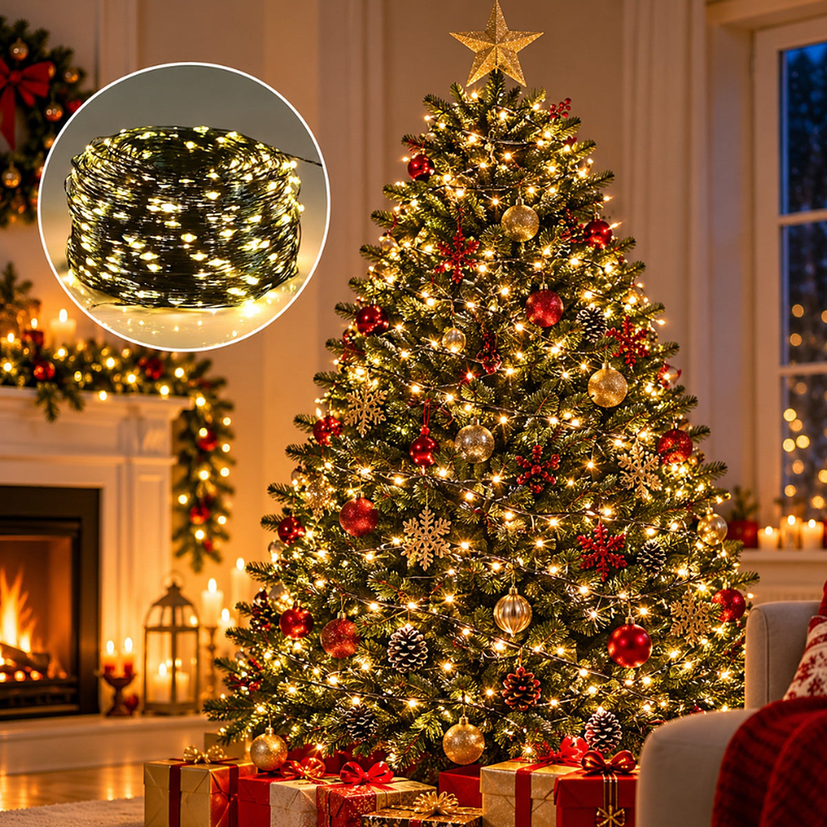 Christmas Lights - String Lights up to 100 Metres with Remote Control