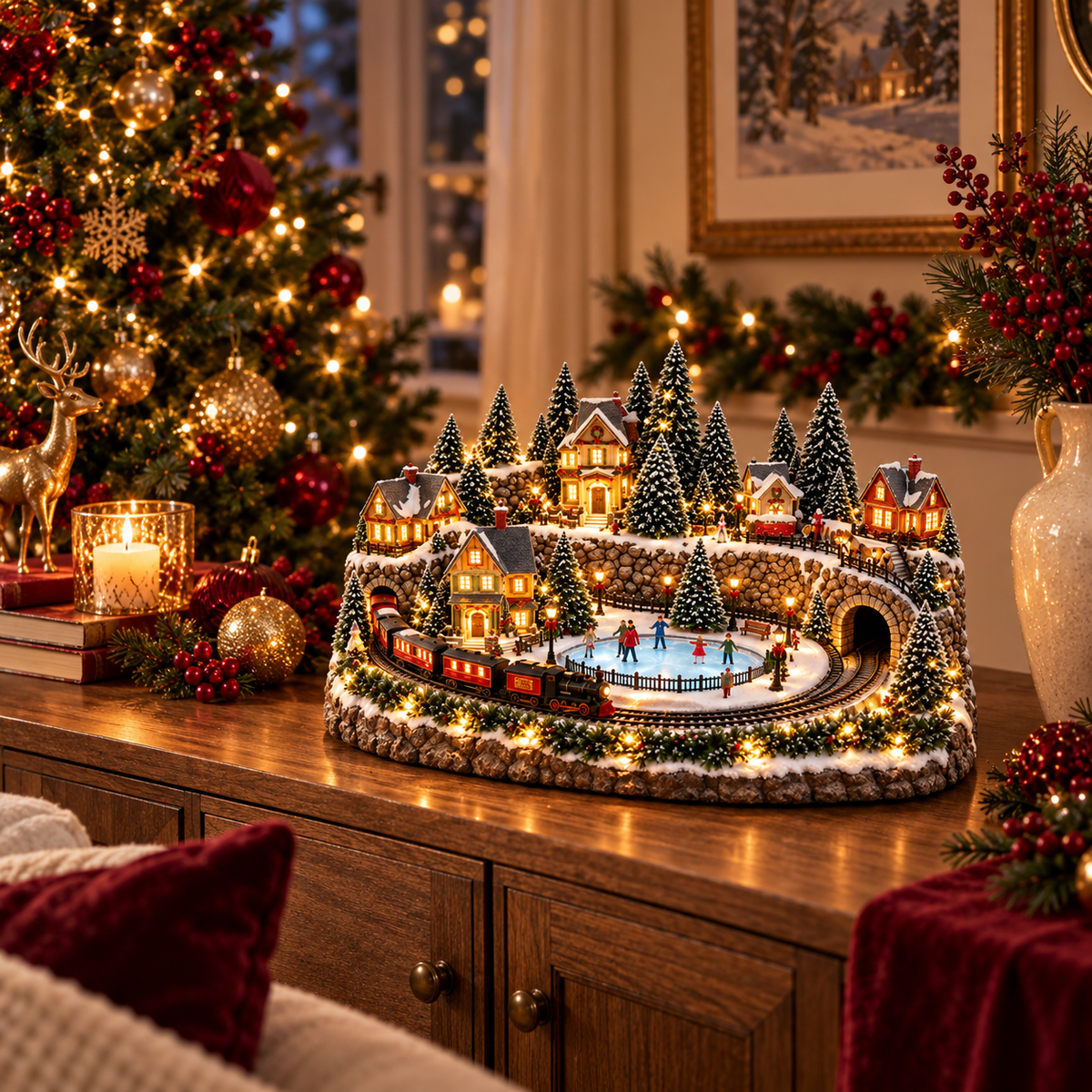 Christmas Train & Skating Rink