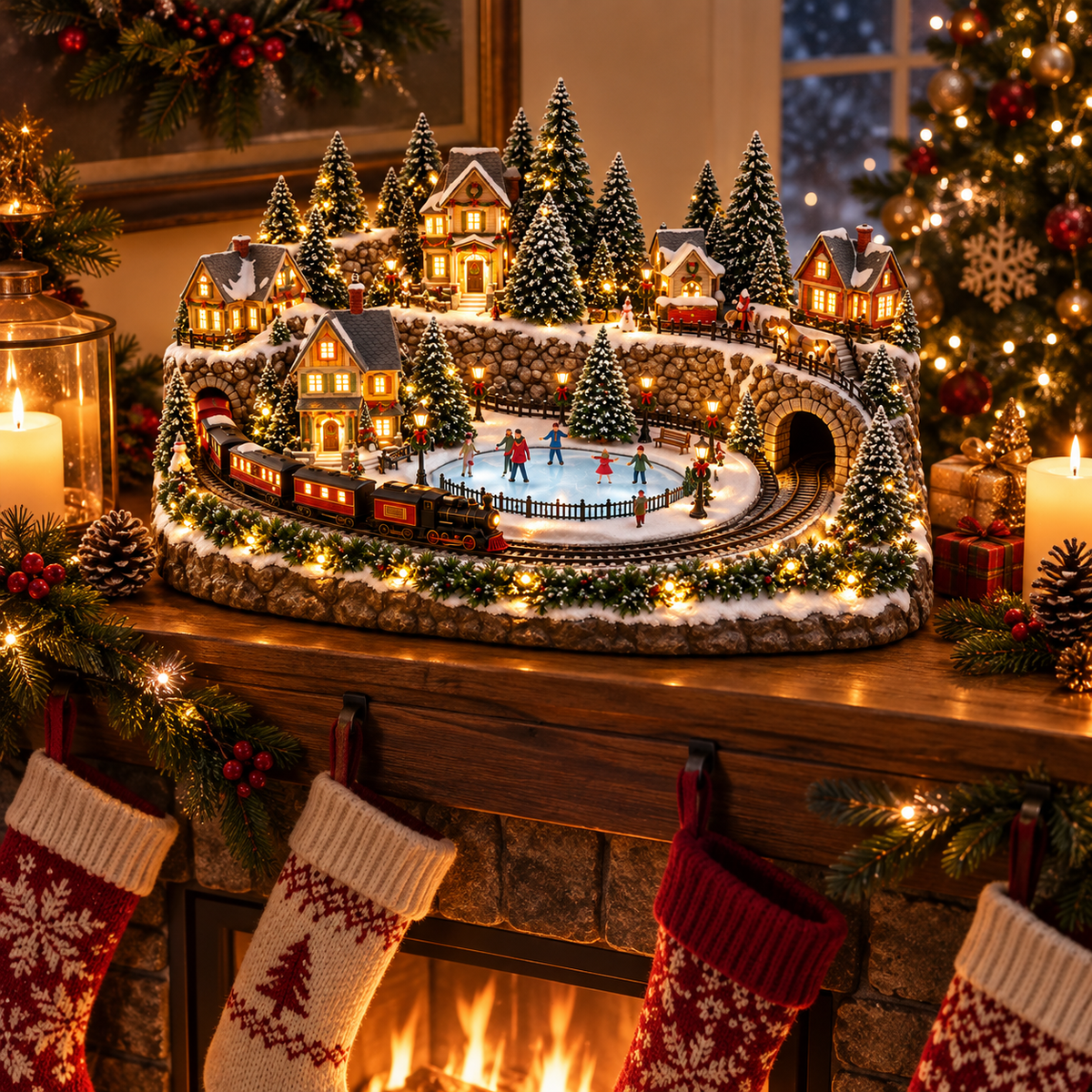 Christmas Train & Skating Rink