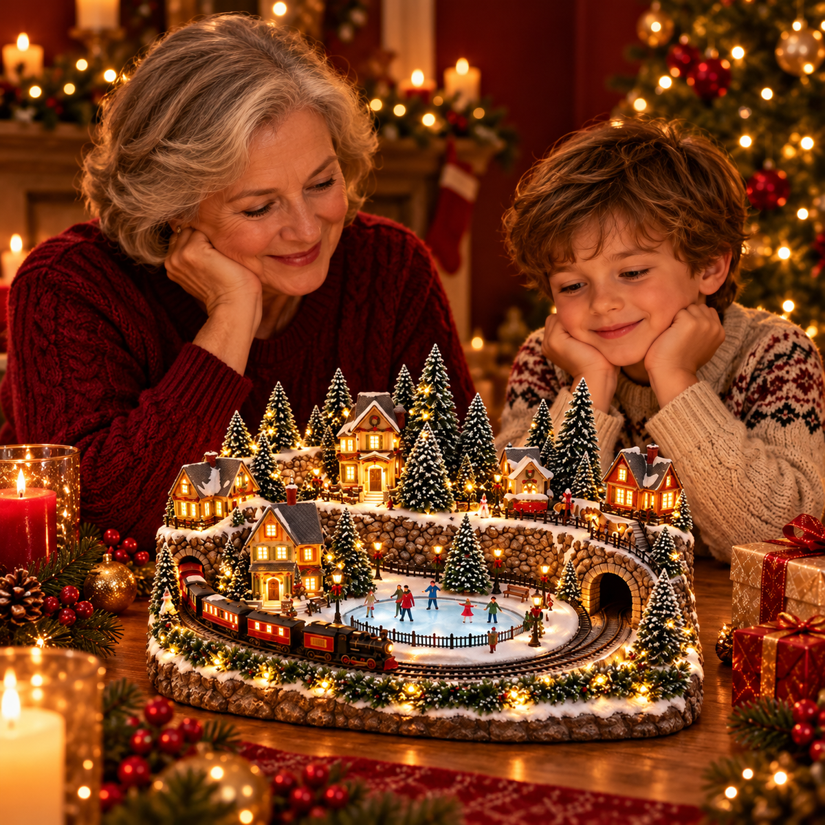 Christmas Train & Skating Rink