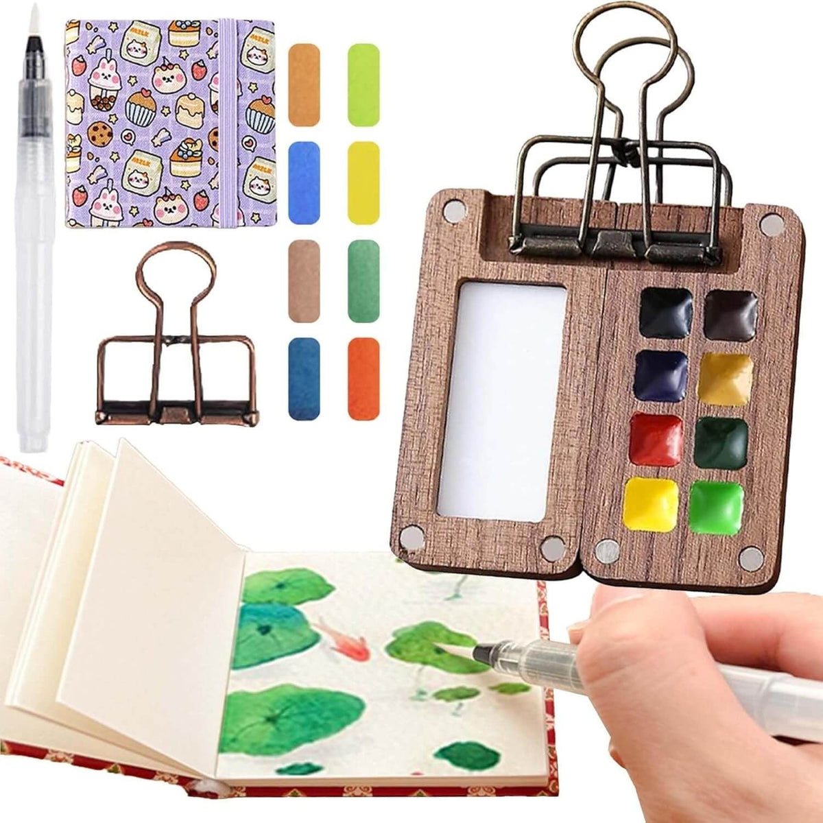 Compact ArtPod Watercolor Set for On-the-Go Creativity