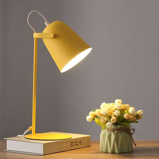 Cone Table Lamp - Metal Bedside Light - Modern Style Lighting - Image 1