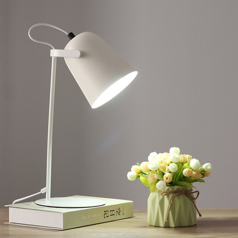 Cone Table Lamp - Metal Bedside Light - Modern Style Lighting - Image 10