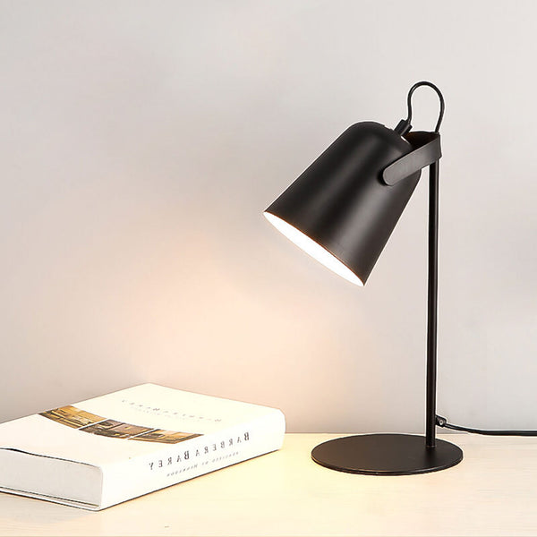 Cone Table Lamp - Metal Bedside Light - Modern Style Lighting - Image 11