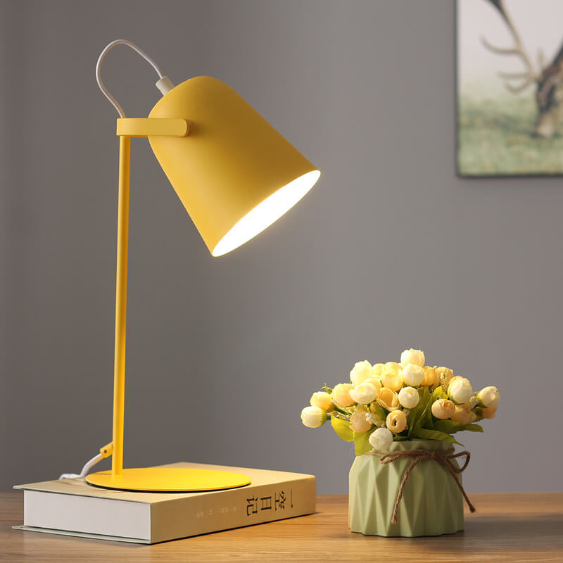 Cone Table Lamp - Metal Bedside Light - Modern Style Lighting - Image 6