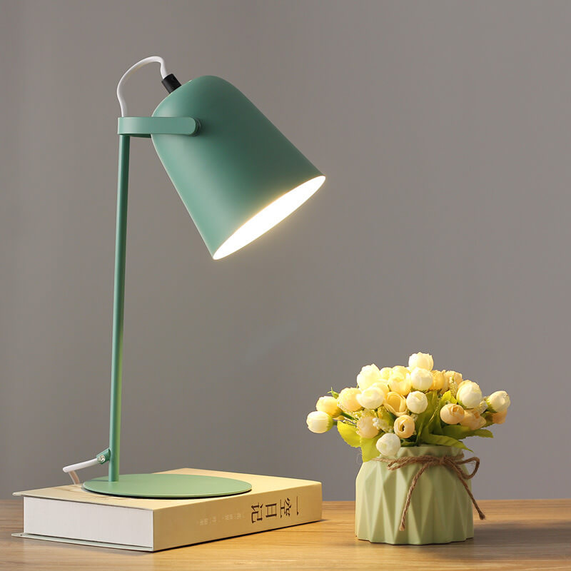 Cone Table Lamp - Metal Bedside Light - Modern Style Lighting - Image 8