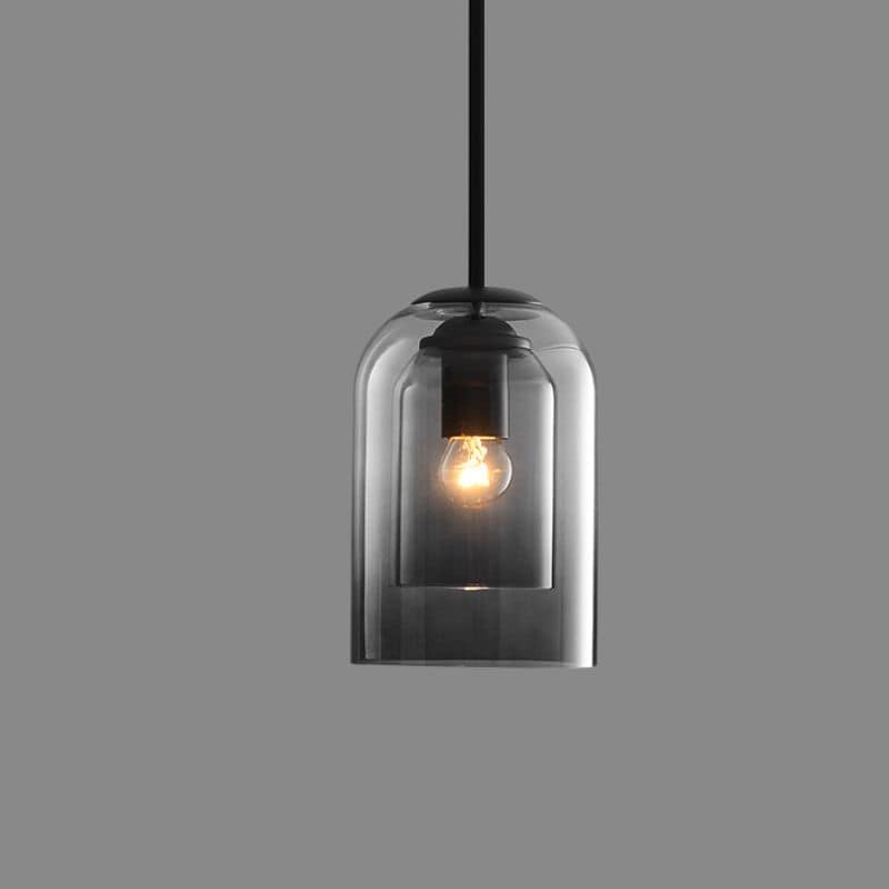 Cylinder Glass Pendant Light - Modern Style Hanging Lamp - Adjustable Height - Image 6