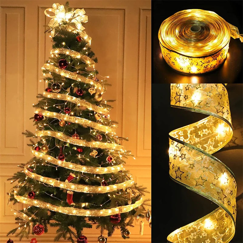 Decorative Christmas Ribbon Fairy Lights