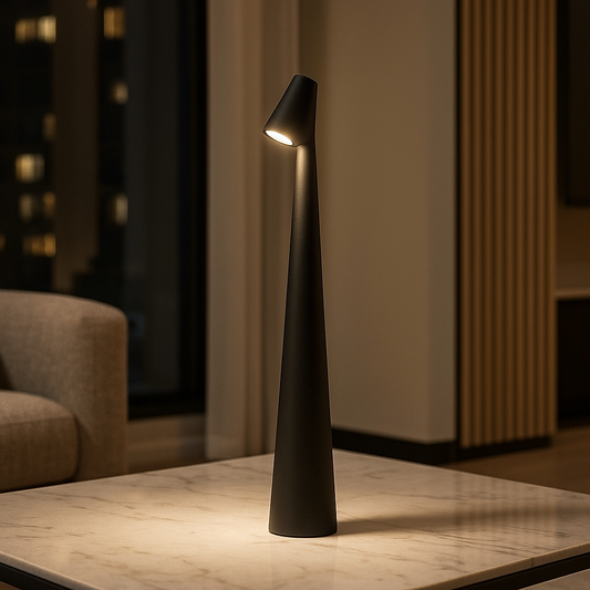 Dimmable Cordless LED Table Lamp - Modern Bedside Night Light - Elegant Design - Image 1