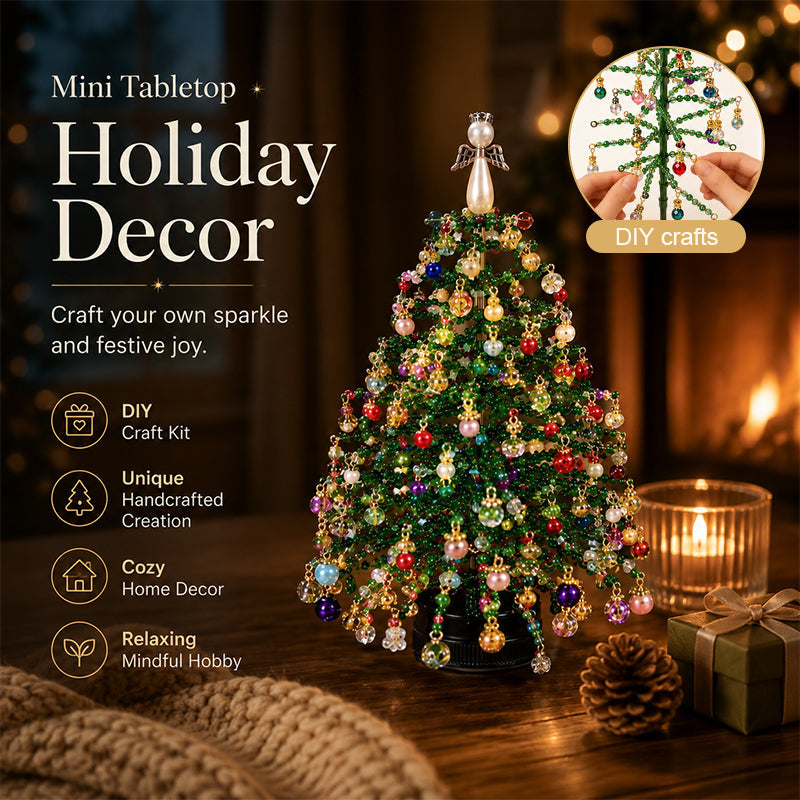 DIY Beaded Christmas Tree Kit – Sparkling Holiday Decoration