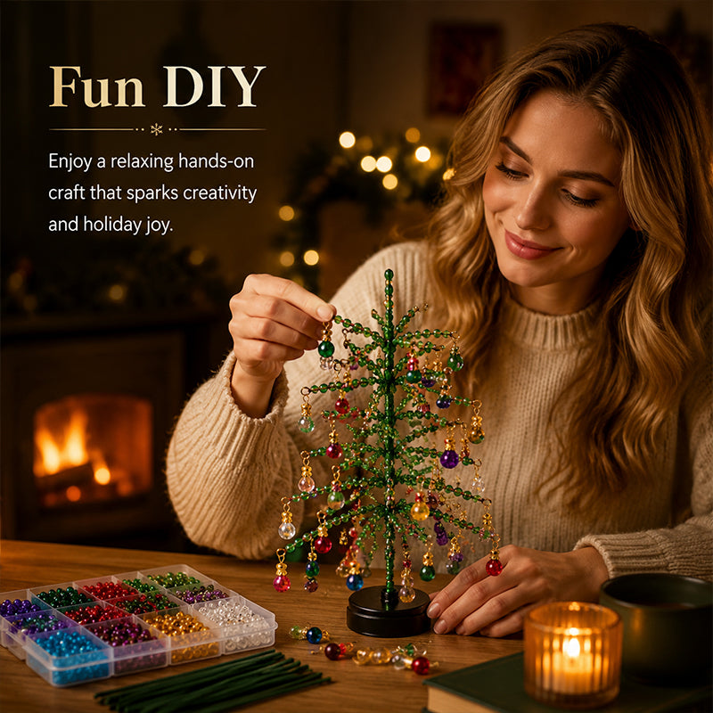 DIY Beaded Christmas Tree Kit – Sparkling Holiday Decoration