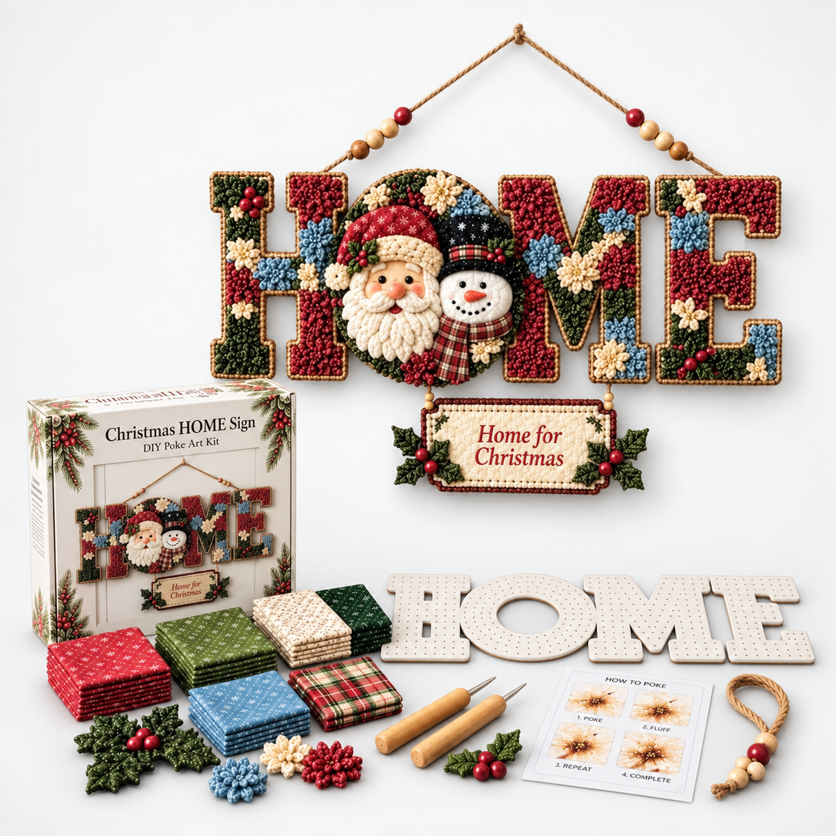 DIY Wall-Hanging Christmas Sign Craft Kit