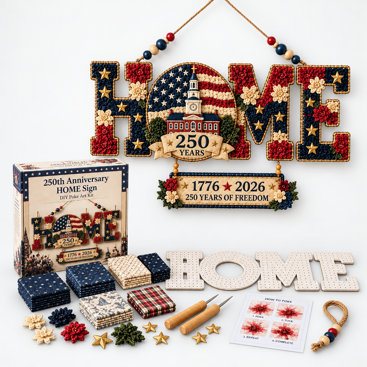 DIY Wall-Hanging Christmas Sign Craft Kit