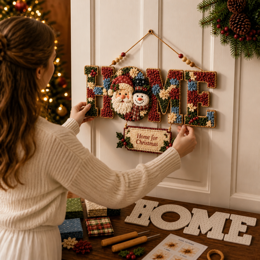 DIY Wall-Hanging Christmas Sign Craft Kit