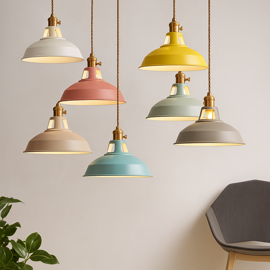 Dome Pendant Light - Iron - Industrial Style - 1-Light LED - Image 1