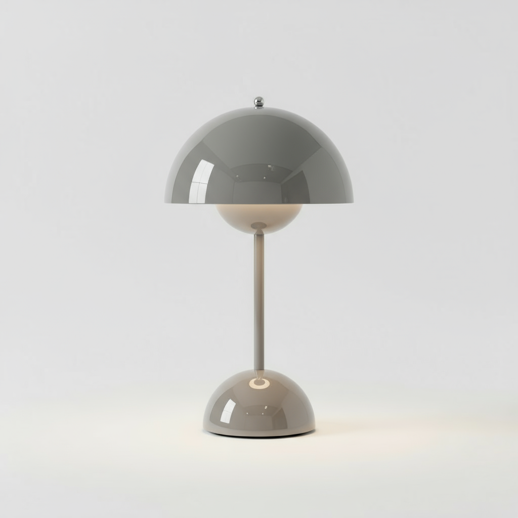 Dome Table Lamp - Iron & Acrylic - Modern Wireless LED Accent Light - Image 6