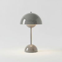 Dome Table Lamp - Iron & Acrylic - Modern Wireless LED Accent Light