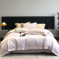 Egyptian Cotton Bedding Set with Fine Woven Border