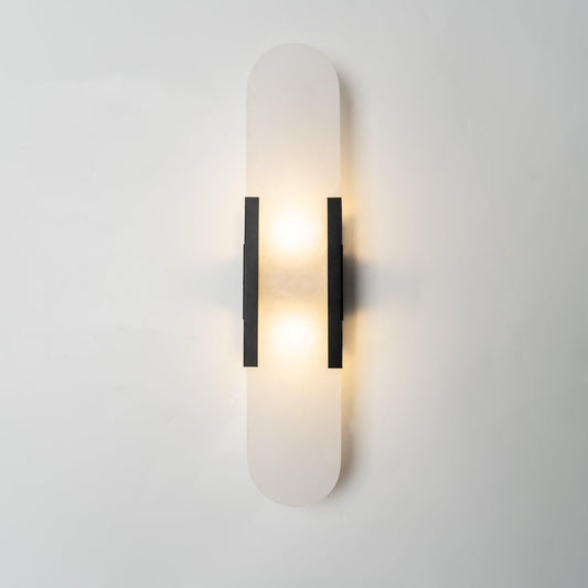 Elegant Marble Wall Sconce - Modern 2-Light Wall Lamp - Stylish Lighting Fixture - Image 6