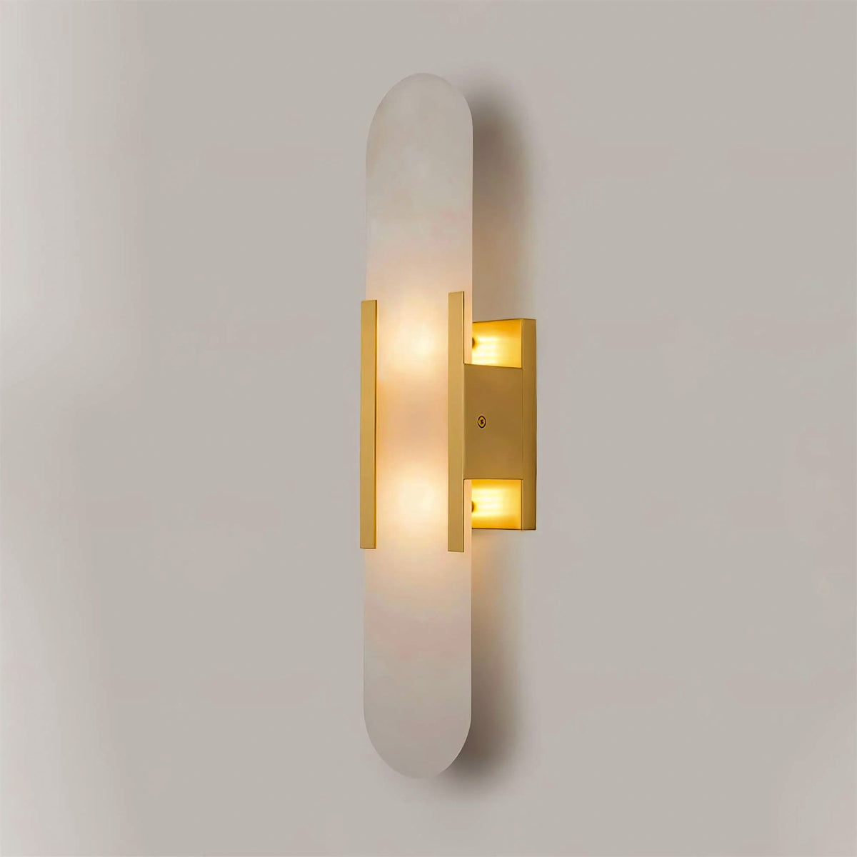 Elegant Marble Wall Sconce - Modern 2-Light Wall Lamp - Stylish Lighting Fixture - Image 7