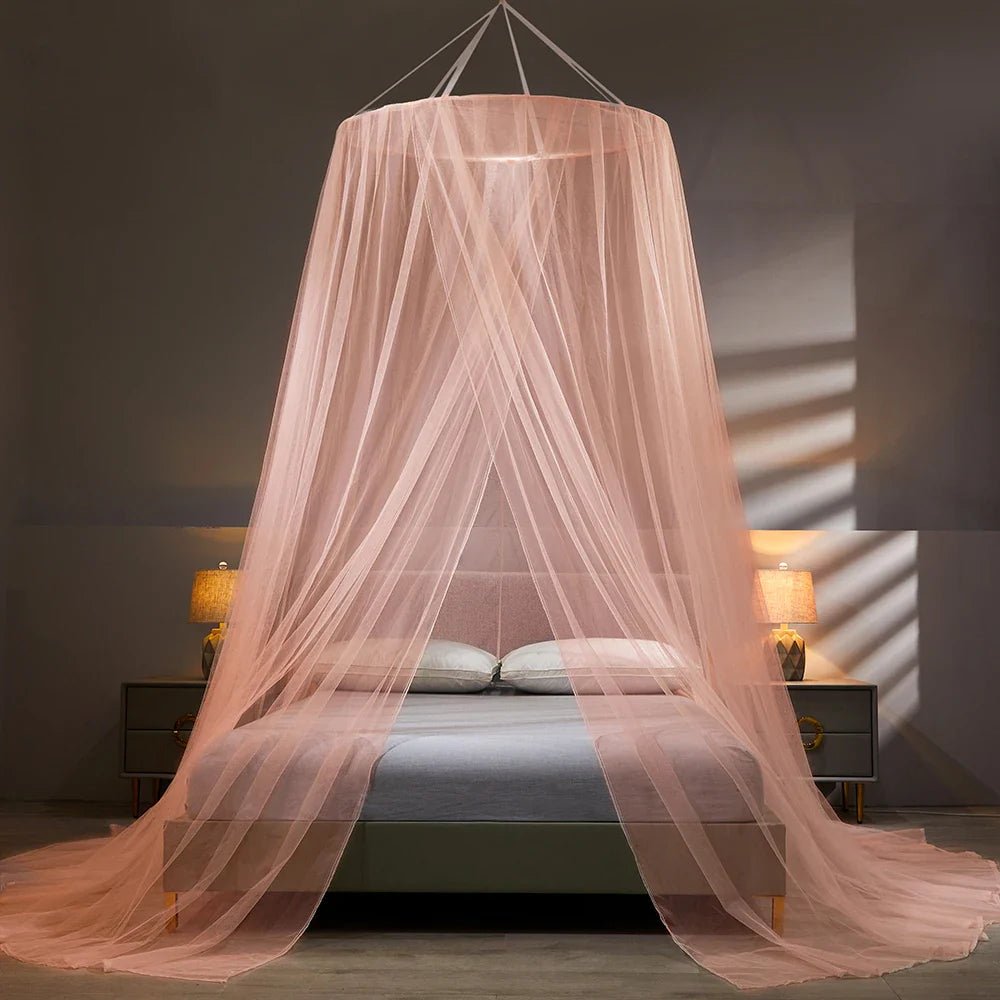 Elegant Mesh Bed Canopy - Foldable Mosquito Net - Home & Camping Insect Protection - Image 6