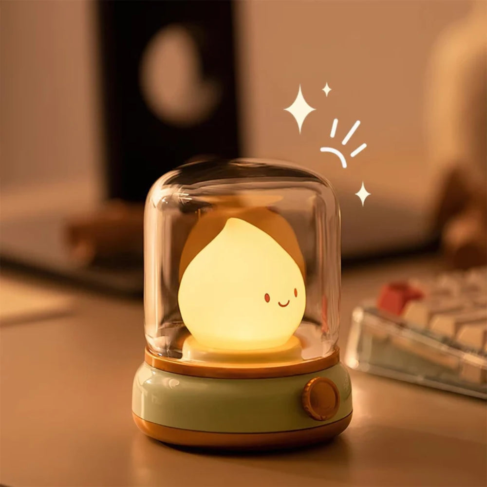 Flame-Shaped Table Lamp - Rechargeable Night Light with Dimmer - Desk Lamp - Image 6