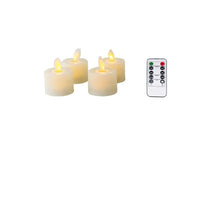 Flameless Tealight Candles - Real Wax LED - Flickering - Remote Timer - Ambient Lighting