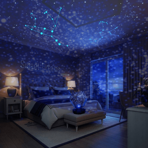 Galaxy Star Projector Lamp - LED Night Light - Decorative Lighting - Celestial Style - Image 1