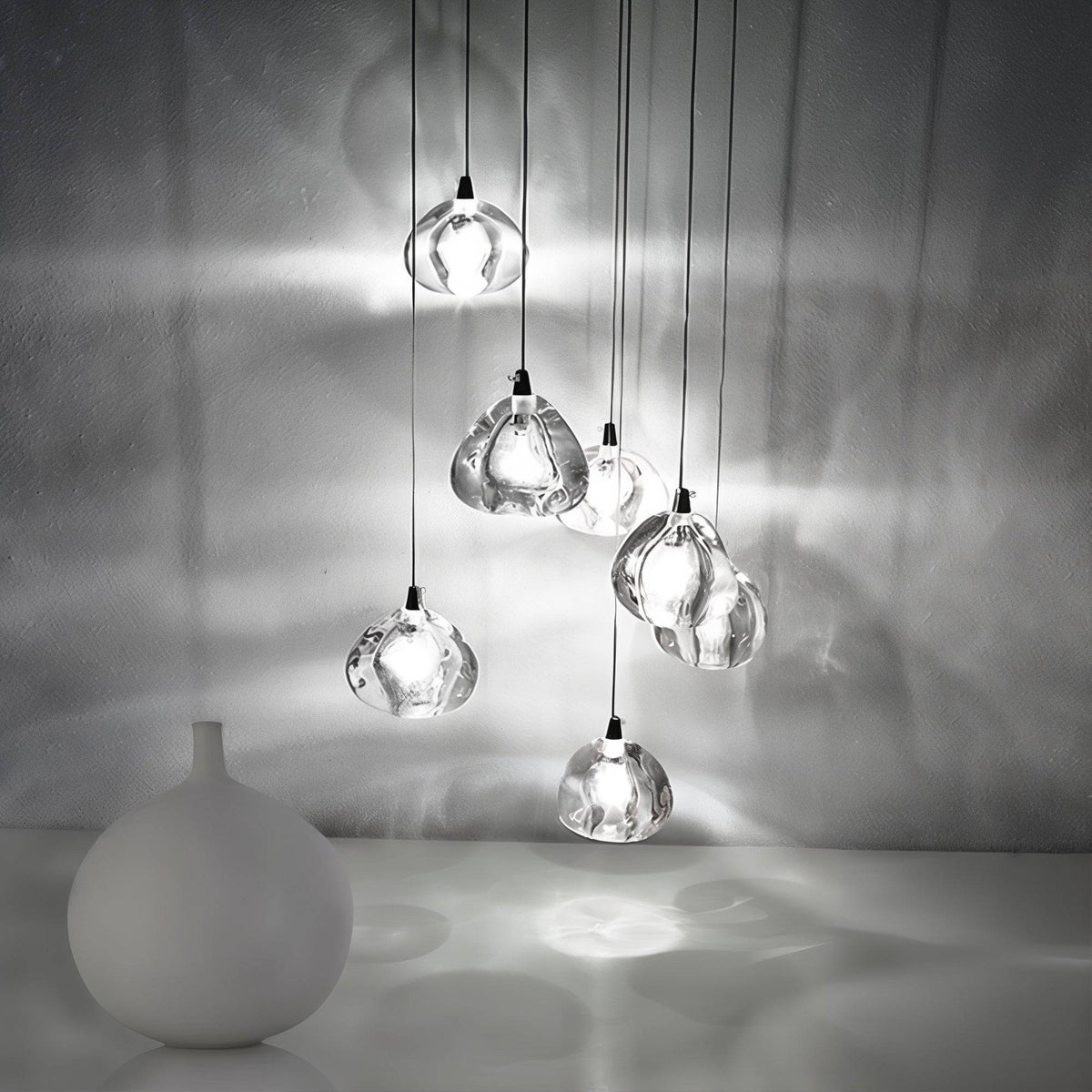 Glass Ball Pendant Light - Modern Hanging Chandelier - Elegant Lighting Fixture - Image 2