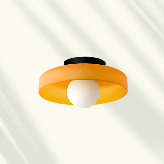 Glass LED Ceiling Light - Stylish Flush Mount Fixture - Modern Home Lighting - Image 1
