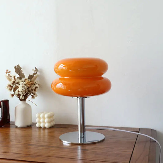 Glass Table Lamp - Italian Bauhaus Style - Dimmable LED - Image 1