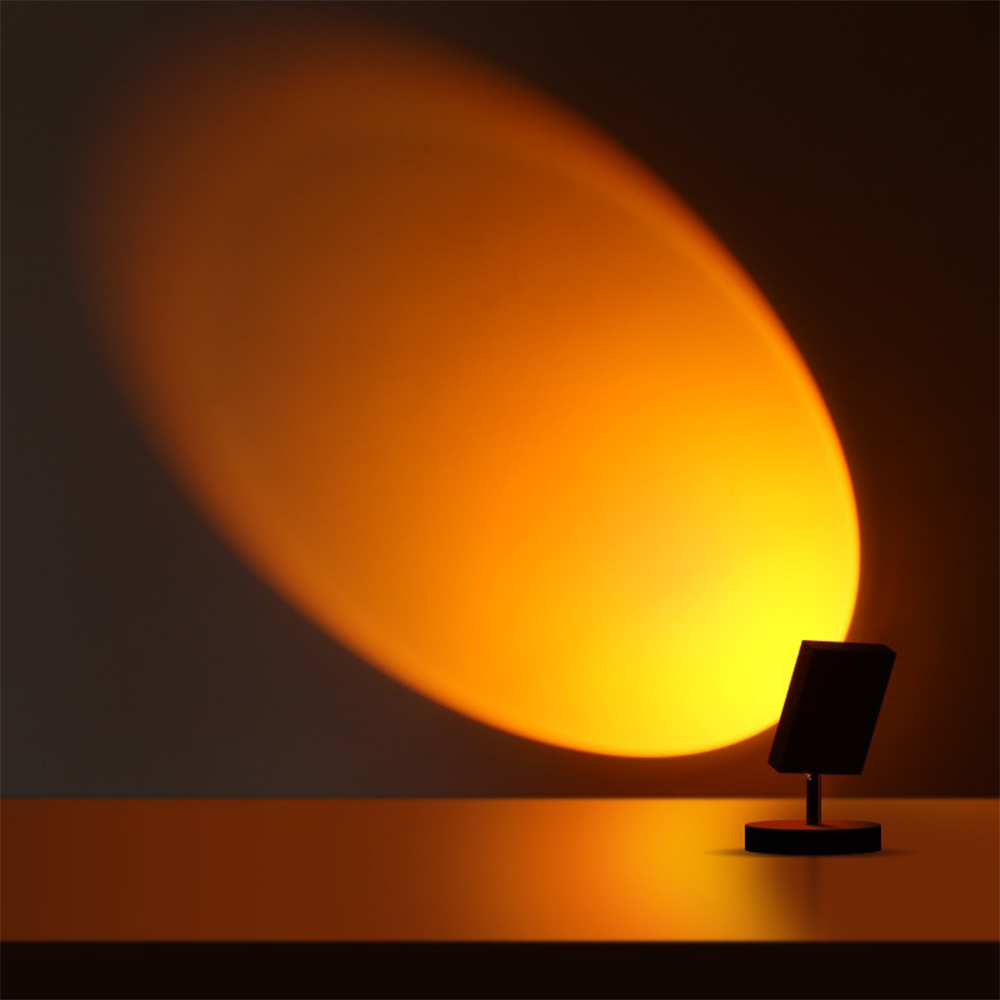 GlowBright Retro Sunset LED Table Lamp