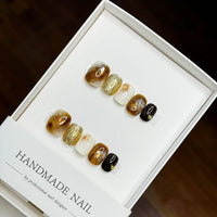 Handmade Gel Press-On Nail Set with Unique Texture