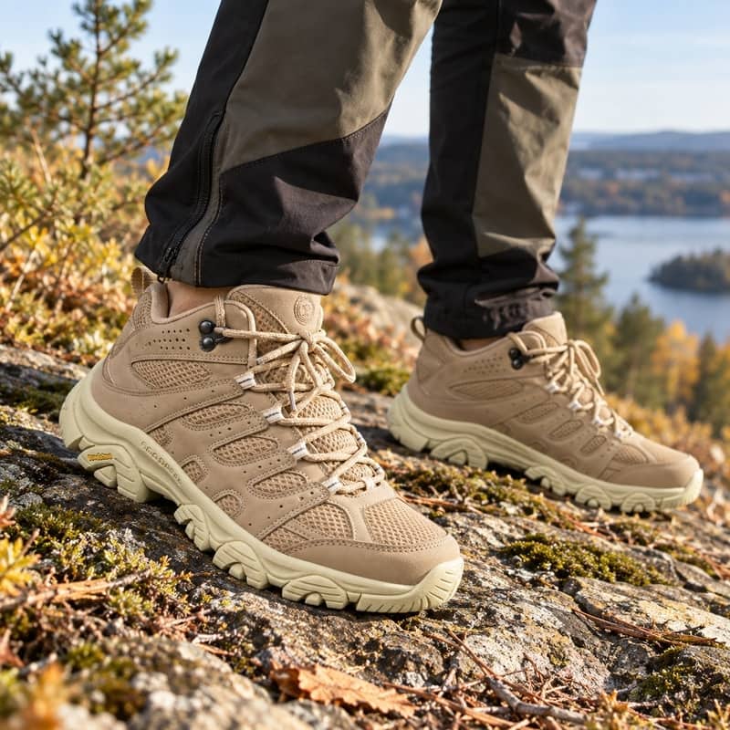 Hiking Shoes with Grip Sole and Mesh