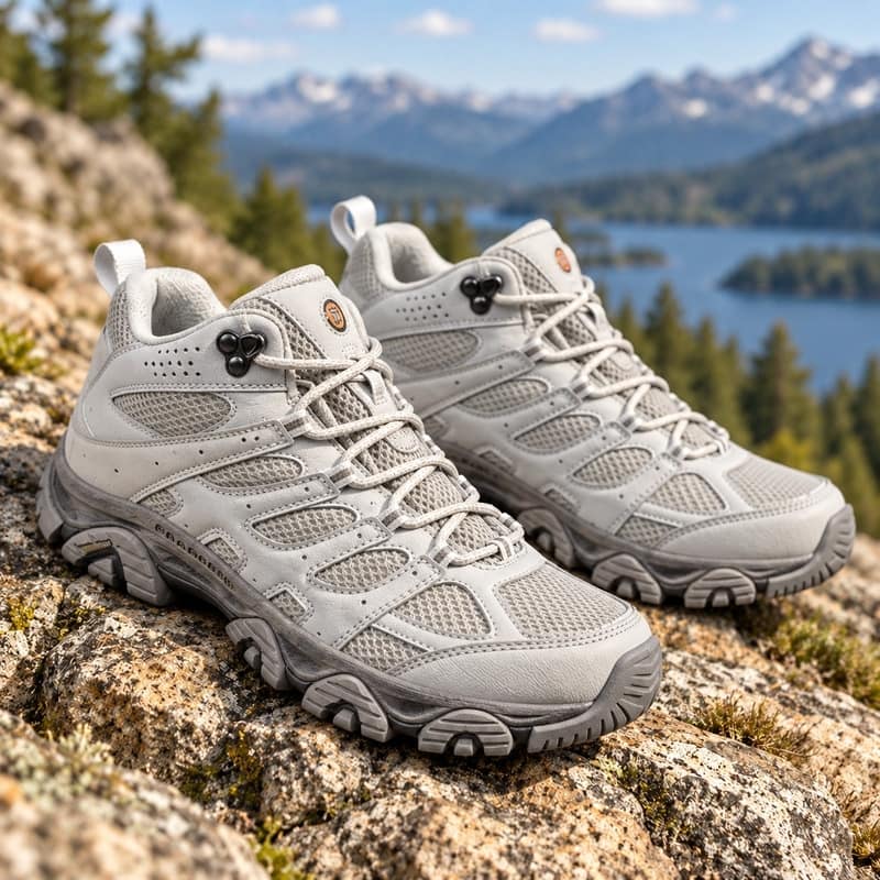 Hiking Shoes with Grip Sole and Mesh