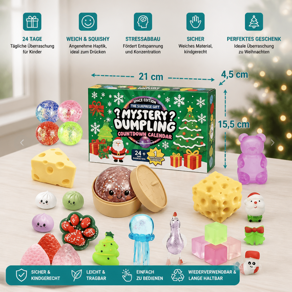 Kids' Soft Christmas Advent Calendar – 24 Days Full of Surprises