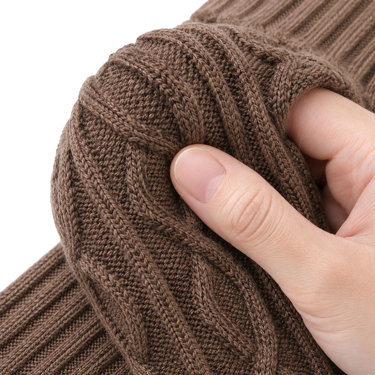 Knitted Leg Warmers | Stretchy Acrylic Fit | Approx. 40 cm Long Leg Warmers for Indoor Wear, Autumn & Winter